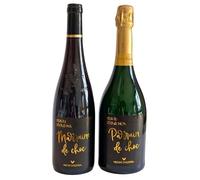 Lot 2 Etiquette bouteille - Veux tu etre ma marraine de choc - Veux tu etre mon parrain | Annonce grossesse, demande marraine, demande parrain, annonce naissance | TE Whaka (Marraine + Parrain)