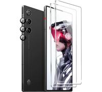 Lot 2 films en verre trempé + 3 protège-appareil photo pour RedMagic 10 Air ¿ 9H, 0,33 mm, anti-traces, haute transparence