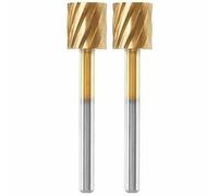 Lot 2 Fraises à sculpter en acier cylindrique Dremel Max 115 pour bois - Ø 7,8mm