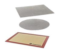 Lot 2 grilles de cuisson + tapis de cuisson en silicone Mathon