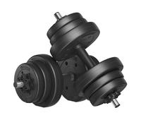 Lot 2 Haltères Poids Ajustable 10 kg, 20 kg, avec Barre d’Extension supplémentaire 12 disques SONGMICS