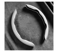 Lot 2 Housses Volant Voiture En Fibre Carbone Silicone Antidérapantes Pour Skoda Pour Octavia Pour Superb Pour Octavia 2 Pour Fabia Pour Rapid Couvre Volant Voiture(WHITE)