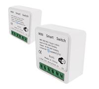 Lot 2 Interrupteurs intelligent SomLife WiFi 16A MiniSmart Switch Wi-Fi connecté,application Tuya/SmartLife,Alexa,Google Home