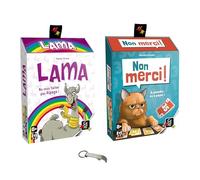 Lot 2 Jeux Boites Biseaux Version Française Non Merci + Lama + 1 Décap Blumie (Non Merci + Lama)