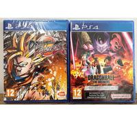 LOT 2 JEUX DRAGON BALL Z - PS4 - PlayStation 4 - PS5 - PAL - NEUFS sous blister