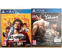 LOT 2 JEUX YAKUZA 6 + LIKE A DRAGON - PS4 - PlayStation 4 - PS5 - PAL FR - NEUFS