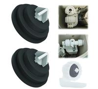 LOT 2 JOINTS MEMBRANE AVEC INSERT POUR ROBINET FLOTTEUR BATI-SUPPORT TOILETTE WC MÉCANISME DE CHASSE D'EAU | STOP FUITE | REMPLACEMENT COMPATIBLE AVEC SIAMP CLASSIC SWITCH OPTIMA COMPACT ETC…