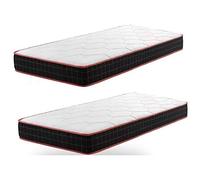Lot 2 Matelas 90x190 Epaisseur 14CM.Mousse A Mémoire.Durable,Respirant