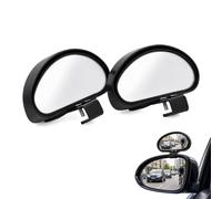 Lot 2 Miroirs Angle Mort Grand Angle Conduite Accompagnée Pince | Miroir Convexe Rétroviseur Grand Angle Ajustable Pince Sans Adhésif Voiture SUV Utilitaire