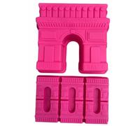 LOT 2 Moule gâteau silicone Arc de Triomphe GRAND ET PETIT MONUMENT DE PARIS ROSE