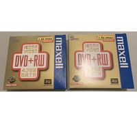 Lot 2 Packs Maxell DVD+RW 4.7GB 120min Réinscriptibles 1-4x (10 DVD)
