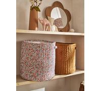 Lot 2 paniers RETRO FLOWER cannelle TU