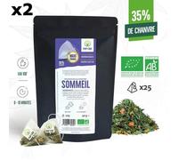Lot 2 paquets Infusion CBD Bio ""Sommeil"", en Sachets individuels (2 x 25)