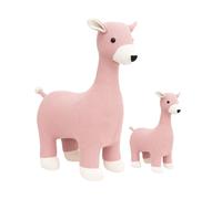 Lot 2 Peluches Cerfs Coton Pink TU