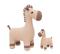 Lot 2 Peluches Chevaux Coton Dark And Light Brown TU
