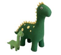 Lot 2 Peluches Dinosaures Coton Green Olive TU