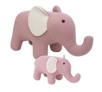 Lot 2 Peluches Éléphants Coton Pink TU