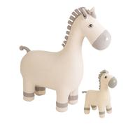Lot 2 Peluches Juments Coton White And Grey TU