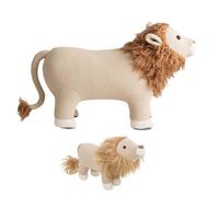 Lot 2 Peluches Lions Coton Light Brown TU