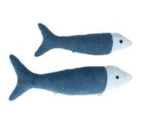 Lot 2 Peluches Poissons Tissu Doux Dark Blue TU