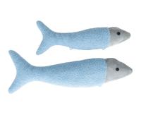 Lot 2 Peluches Poissons Tissu Doux Light Blue TU
