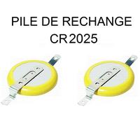 Lot 2 Piles Cr2025 Batterie Au Lithium 3 V Avec Languettes À Souder Pour Jeux Gameboy Et Gameboy Color