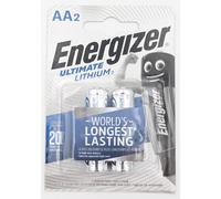 LOT 2 PILES ULTIMATE LITHIUM ENERGIZER AA LR6 LR06 L91 FR6 MIGNON BATTERIE 1,5V