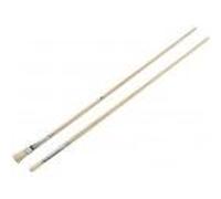 Lot 2 pinceau brosse à tableau plate + rond soie naturelle blanchie