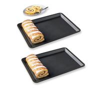 Lot 2 plaques à pâtisserie anti-adhérentes 40 cm Mathon