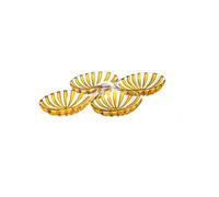 Guzzini - Lot de 2 antipastières en plastique bio, jaune, col roulé