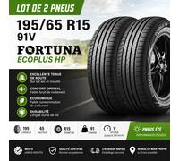 LOT 2 PNEUS 195/65 R15 91V FORTUNA ECOPLUS HP NEUFS ÉTÉ QUALITÉ PRIX