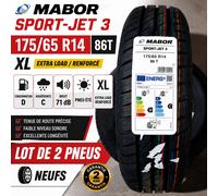 LOT 2 PNEUS MABOR SPORT-JET 3 XL 175/65 R14 86T - MARQUE DU GROUPE CONTINENTAL