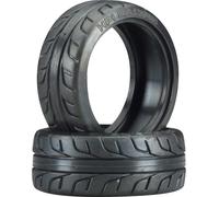 Lot 2 Pneus T-Grip route 26mm 4405 pour voitures RC 1/10 ème Hpi racing