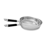 Lot 2 poêles tout inox Rapid Cook 24 et 28 cm Mathon