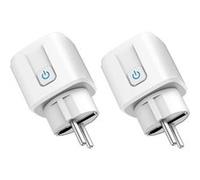 Lot 2 prises connectées SomLife application tuya smart life controle de consomation Compatible avec Alexa/Google Home