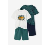 Lot 2 pyjashort jungle vert anglais 6A