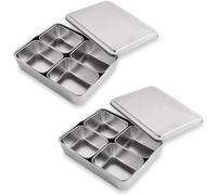 Lot 2 sets de 5 bacs de préparation culinaire en inox Mathon