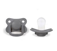 Lot 2 sucettes anatomique silicone 6m+