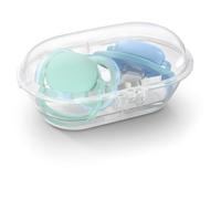 Lot 2 Sucettes Ultra Air Gris/Bleu 18 Mois + De Philips Avent