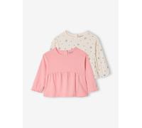 Lot 2 T-shirts manches longues bébé rose 36M(97CM)