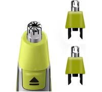 Lot 2 têtes de rechange nez et oreilles - compatibles Philips OneBlade QP2520 QP2630 QP6510 QP6520