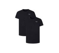 Pepe Jeans Pmu10976 Short Sleeve Base Layer 2 Units Noir XL Homme