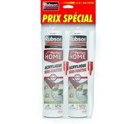 Lot 2 tubes de mastic Rubson murs et fenêtres acrylique blanc 280 mL