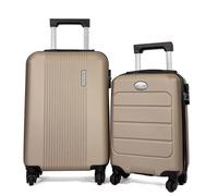 Lot 2 valises cabines rigides dont une 55cm et une underseat XS 45cm - Champagne - BA10722