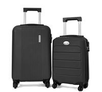 Lot 2 valises cabines rigides dont une 55cm et une underseat XS 45cm - Noir - BA10722