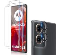 Lot 2 Verres Trempés + 1 Protection Lentille Caméra Pour Motorola Moto G85 5g 0,33 Mm 9h Hd Anti-Traces Oléophobe Sensible Au Toucher Installation Facile