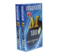 Lot 2 Video cassette Maxell 180 VHS pour magnétoscope (Réf#B-100)
