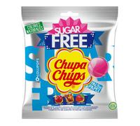 Lot 2 x 6 Chupa Chups Sucettes Sans Sucre | Bonbons Saveurs Assorties (Fraise, Cerise, Cola) | Sugar Free | Stick Papier Écologique