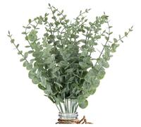 Lot 20 branches eucalyptus artificiel feuillage factice pour bouquet mariage décoration Noël maison bureau