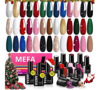 Lot 23pcs vernis gel UV semi-permanent 20 couleurs, top/base coat mat soak-off UV LED manucure nail art professionnel moderne